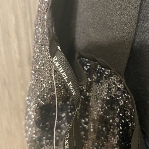 RACHEL Rachel Roy Black Sequin Jumpsuit Size: 6 - Picture 10 of 10